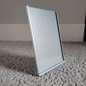 Stainless Steel Photo Frame Sign Holder, 5" x 7"